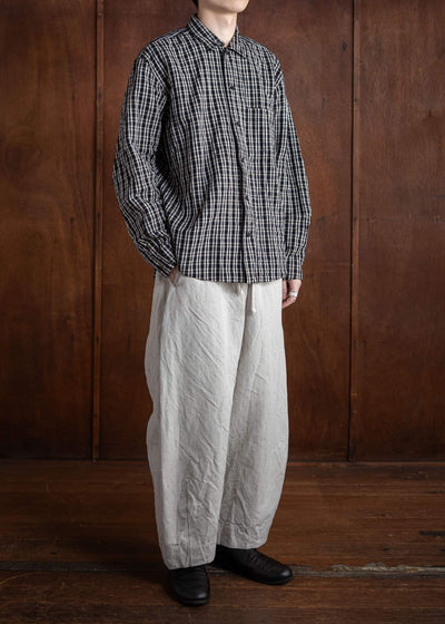 unkruid Cloudy Shaped Shirt Black kelsch cloth