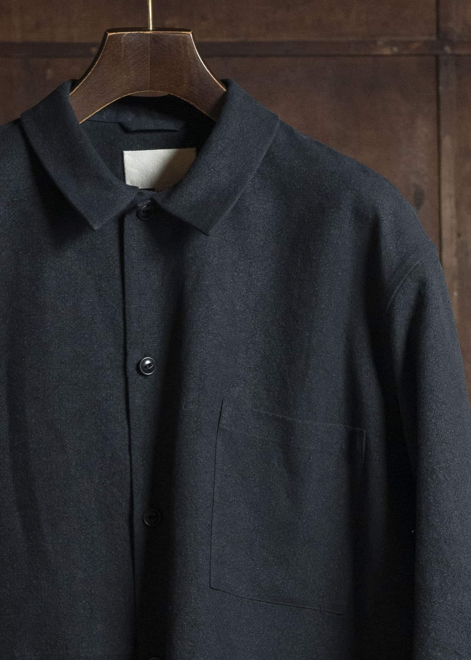 YOKO SAKAMOTO YS-26SS-27-BLACK WORK SHIRT BLACK
