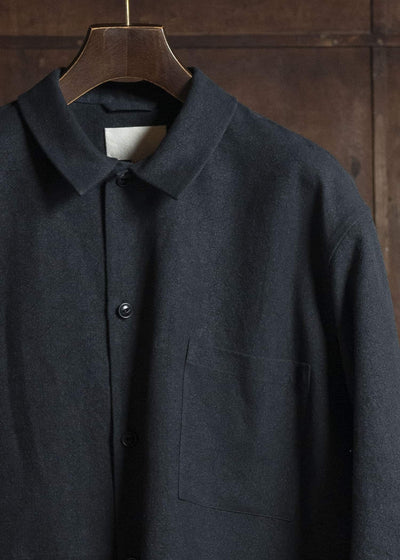 YOKO SAKAMOTO YS-26SS-27-BLACK WORK SHIRT BLACK