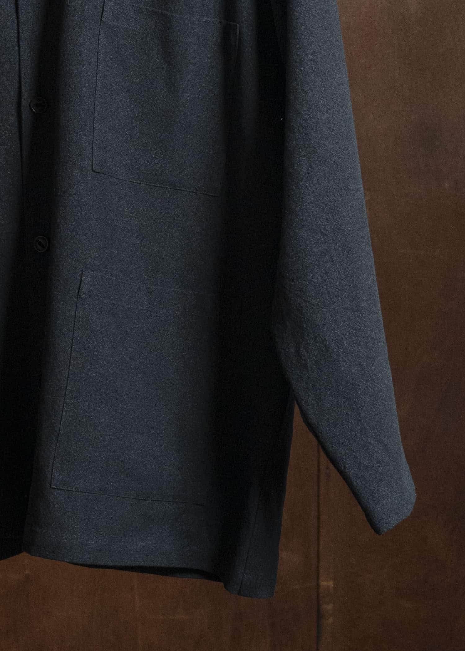 YOKO SAKAMOTO YS-26SS-27-BLACK WORK SHIRT BLACK