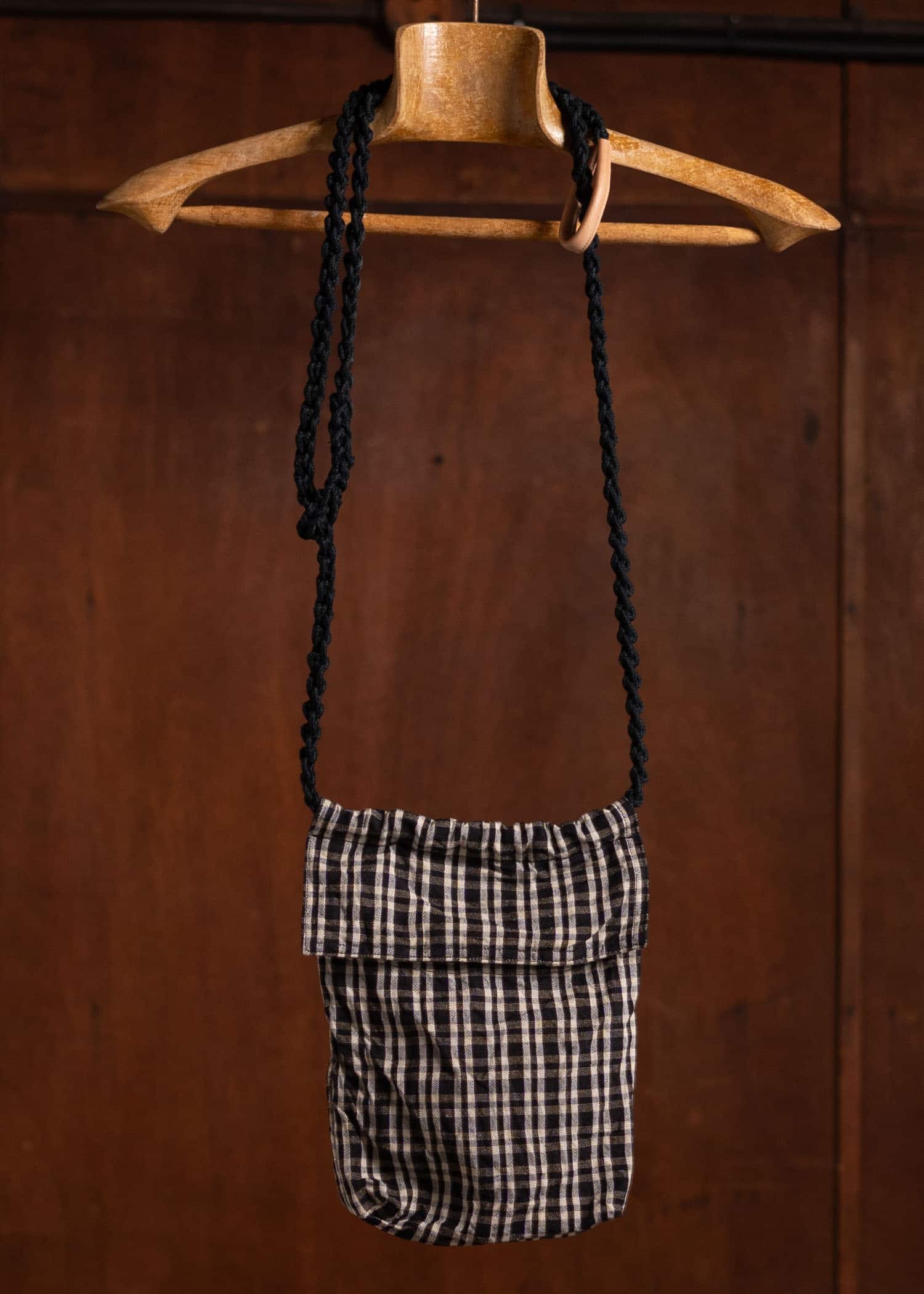 unkruid Rope Bag Black kelsch cloth