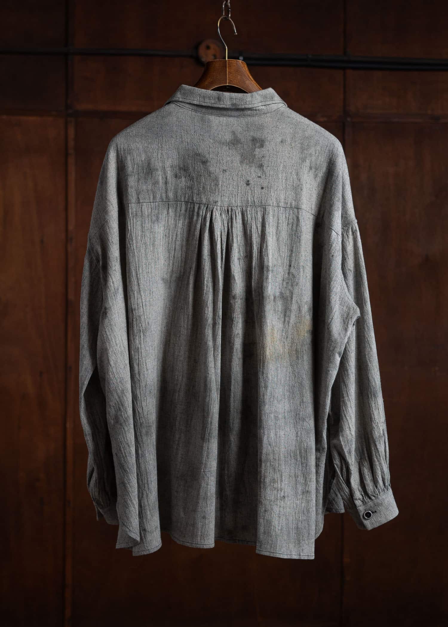 Peng Tai PTS24M02-1 HAND DYED LS SHIRT WORMWOOD DYED