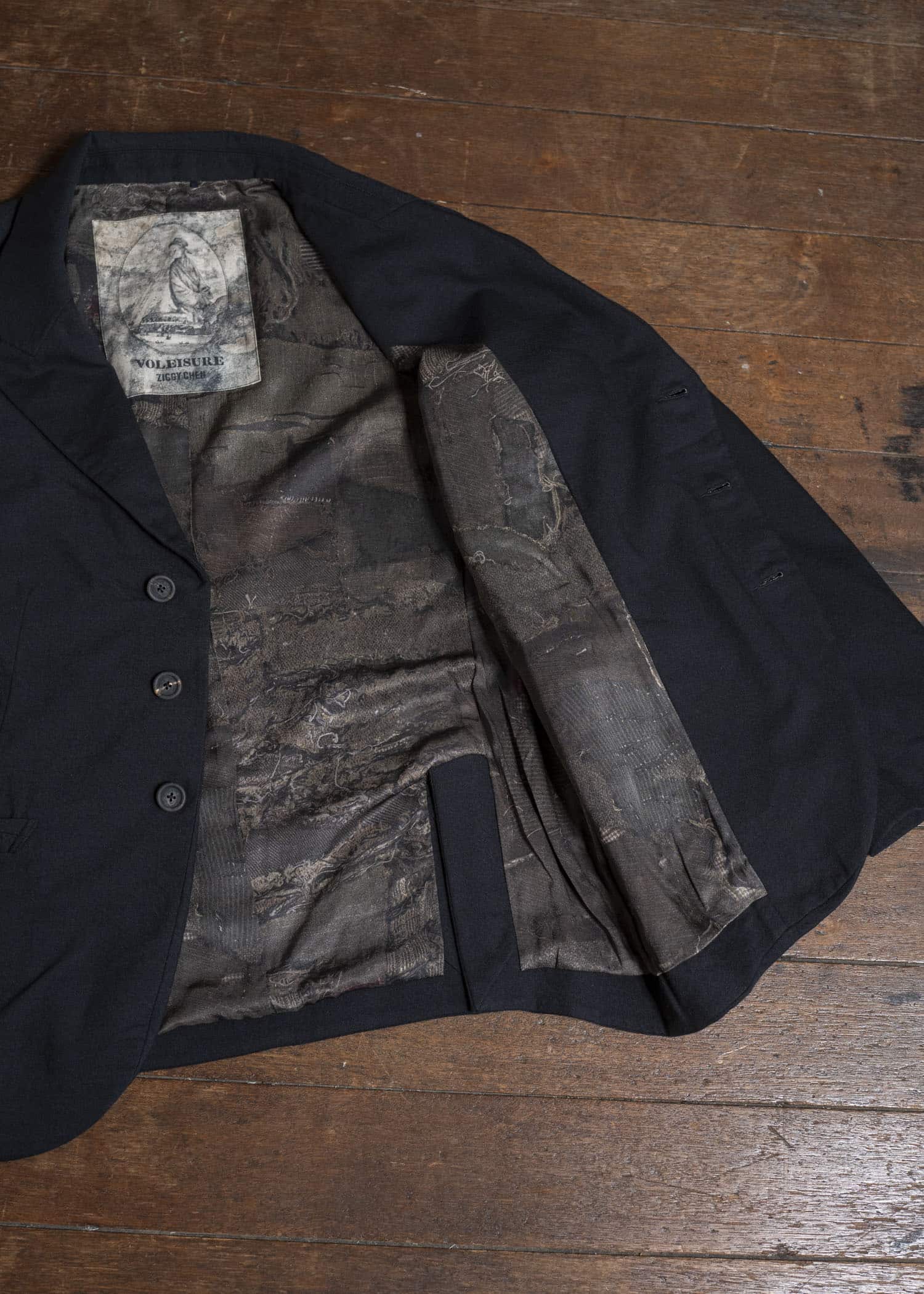 ZIGGY CHEN 0M2530951 THREE BUTTON BLAZER 4