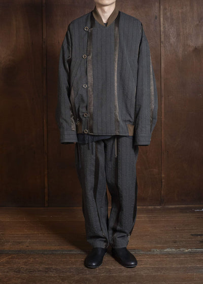 UMA WANG S6/M/UM3508 PIGIAMA PANTS uw086 - grey/brown