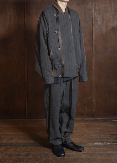 UMA WANG S6/M/UM3508 PIGIAMA PANTS uw086 - grey/brown