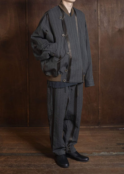 UMA WANG S6/M/UM3508 PIGIAMA PANTS uw086 - grey/brown