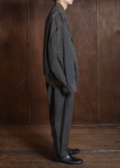 UMA WANG S6/M/UM3508 PIGIAMA PANTS uw086 - grey/brown