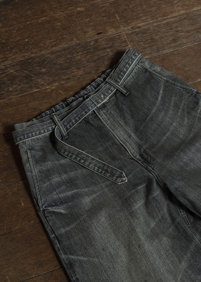 YOKO SAKAMOTO Belted TrousersYS-25SS-12-VINTAGE BLACK
