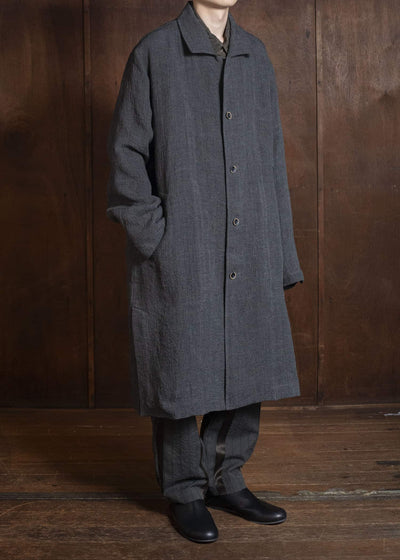 UMA WANG S6/M/UM8501 CASPAR COAT uw890 - dark grey