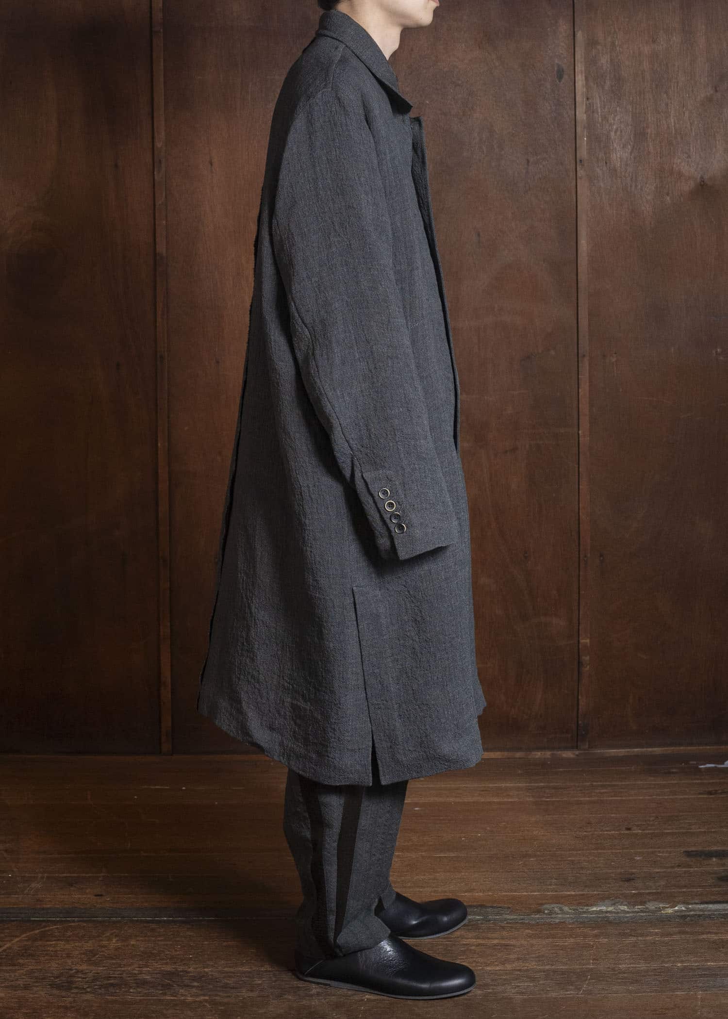 UMA WANG S6/M/UM8501 CASPAR COAT uw890 - dark grey