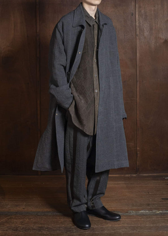 UMA WANG S6/M/UM8501 CASPAR COAT uw890 - dark grey