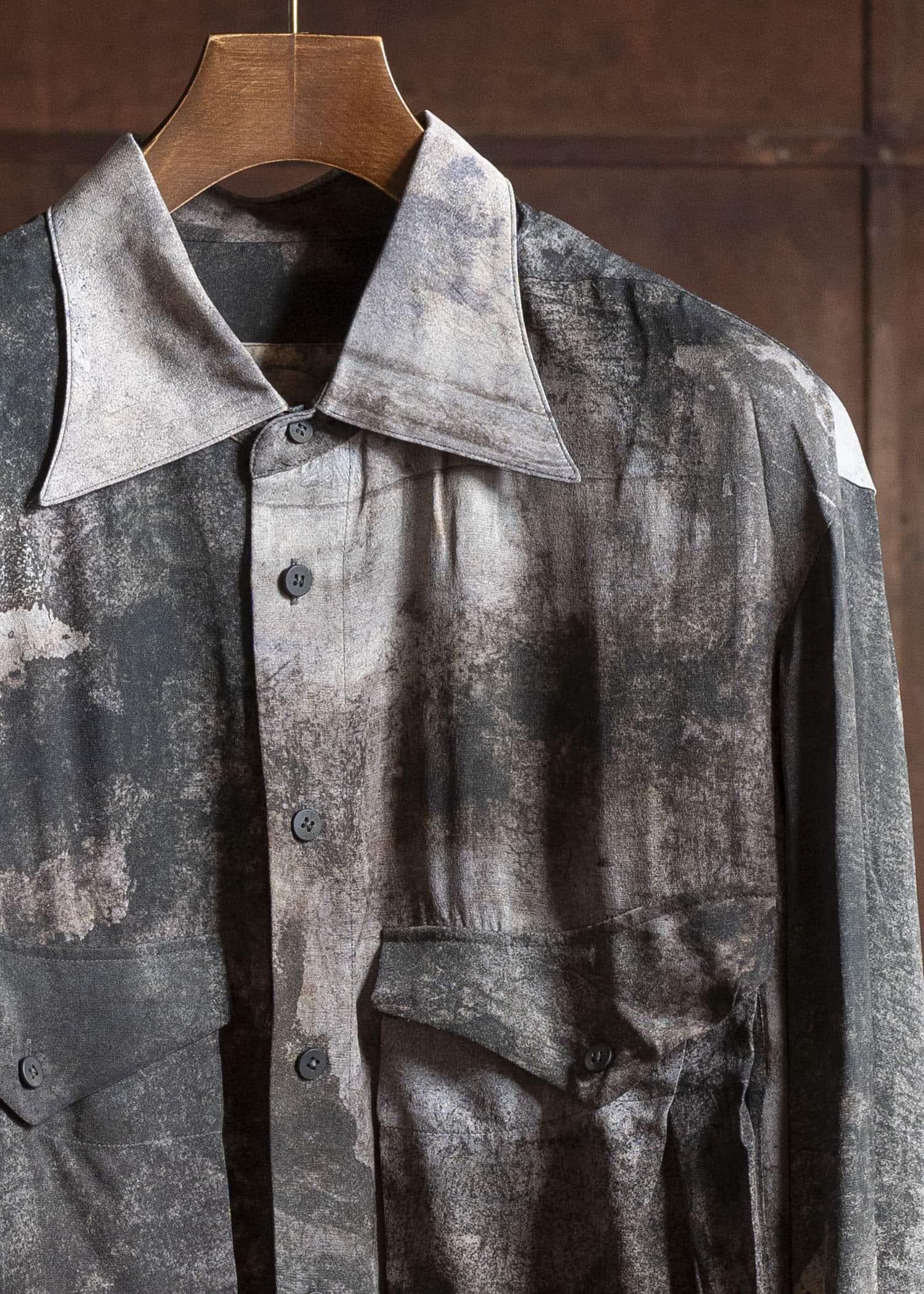 ZIGGY CHEN 0M2530701 DIGITAL PRINT SILK SHIRT JACKET 3