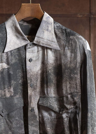 ZIGGY CHEN 0M2530701 DIGITAL PRINT SILK SHIRT JACKET 3
