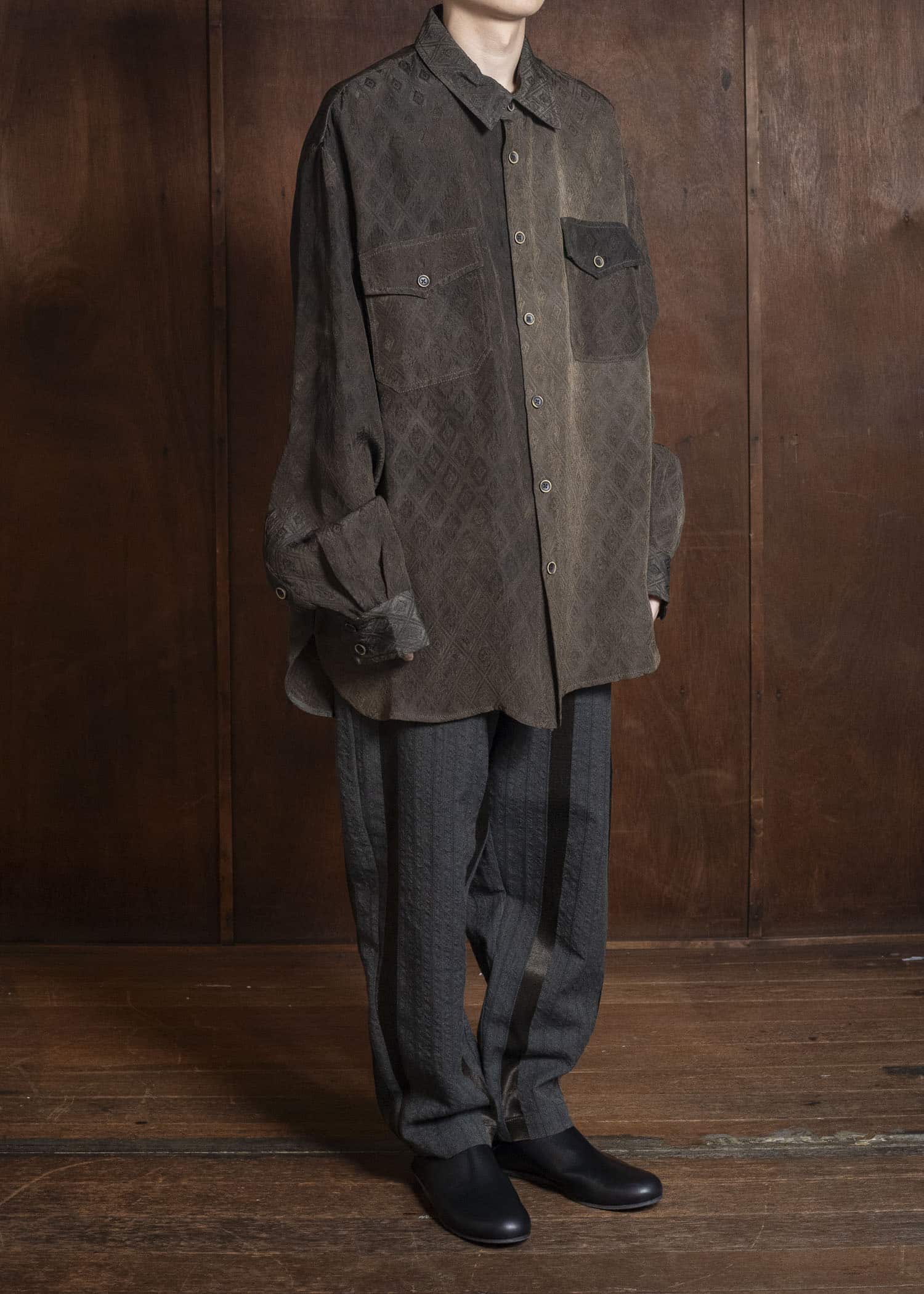 UMA WANG S6/M/UM1516 TAVIS TOP uw690 - dark brown