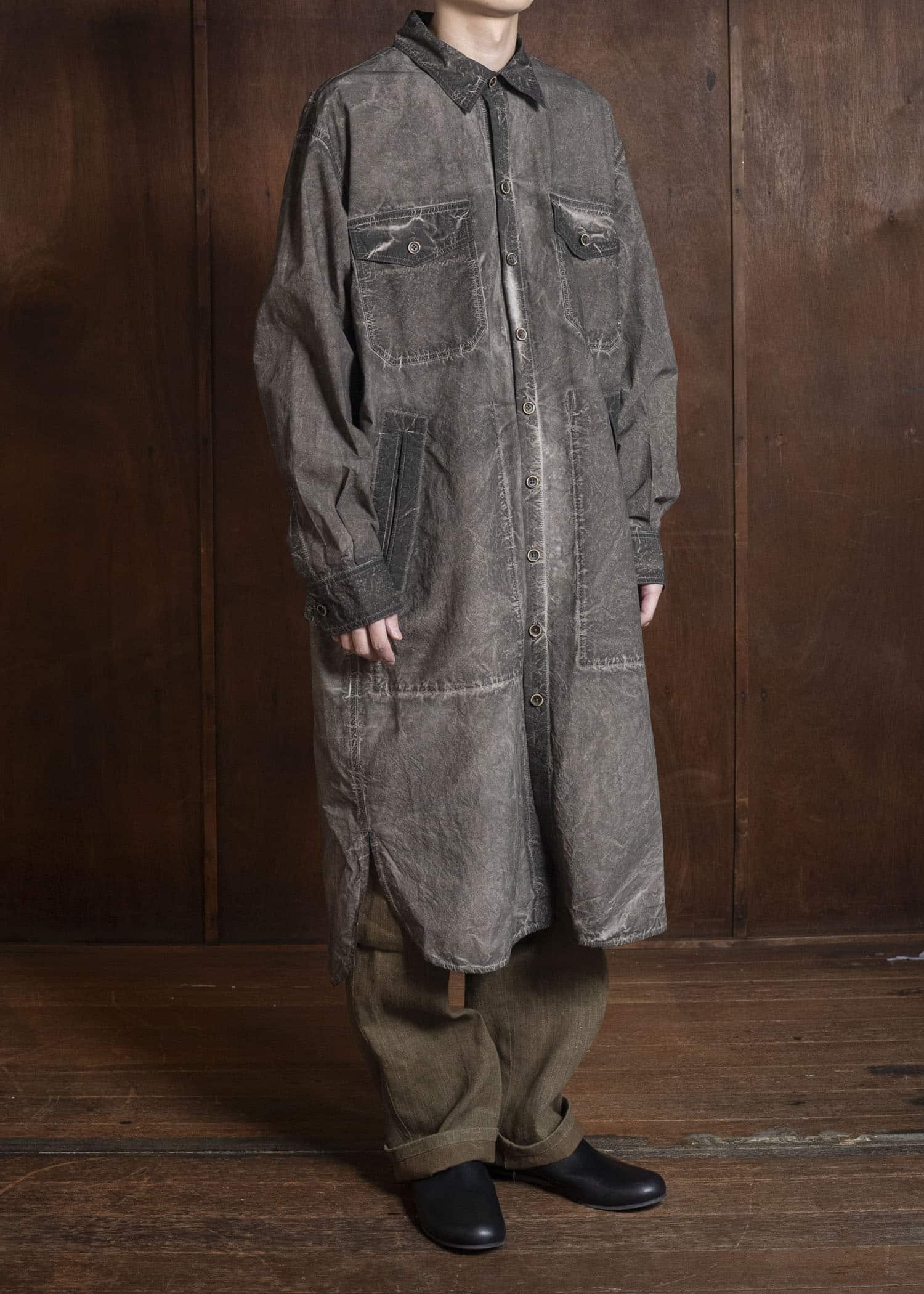 UMA WANG S6/M/UM3501 PAXTON PANTS uw240 - mustard