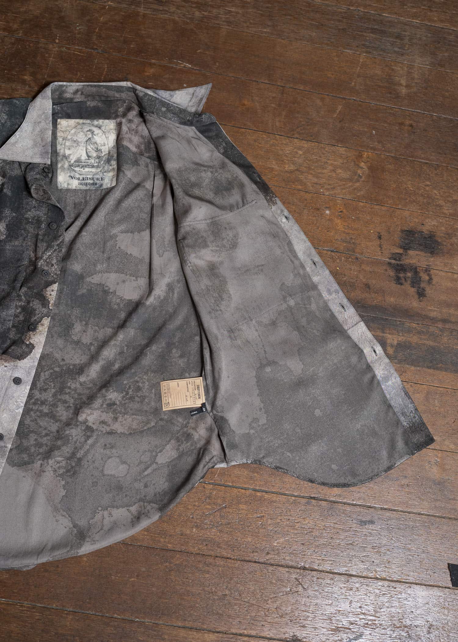 ZIGGY CHEN 0M2530701 DIGITAL PRINT SILK SHIRT JACKET 3