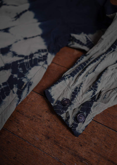 SUZUSAN Recycled Ripstop Nyl on Hooded Half Coat Black x Khaki