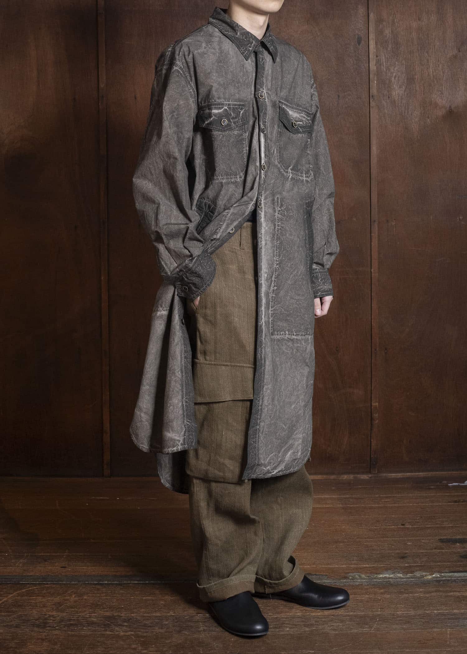 UMA WANG S6/M/UM3501 PAXTON PANTS uw240 - mustard