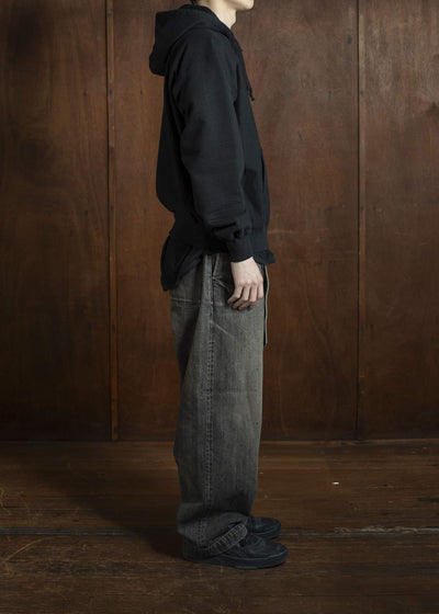 YOKO SAKAMOTO Athletic HoodieYS-25SS-107-BLACK