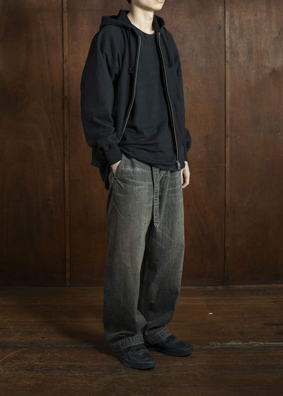 YOKO SAKAMOTO Athletic HoodieYS-25SS-107-BLACK