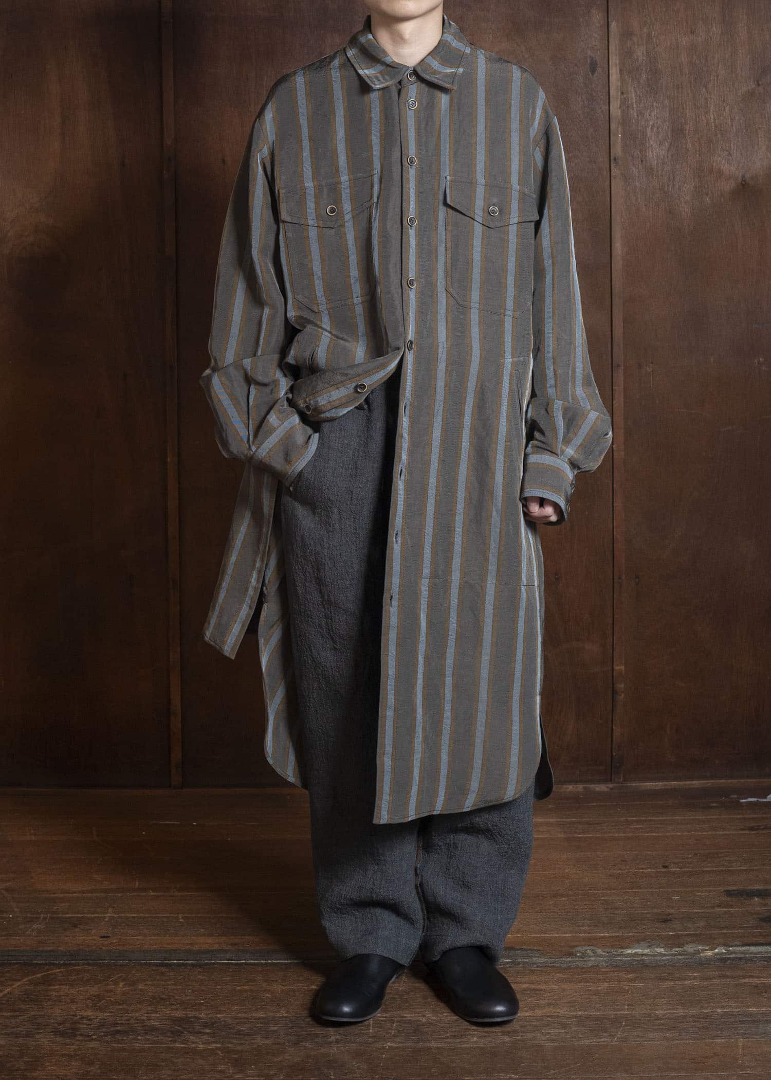 UMA WANG S6/M/UM3518 PERCH PANTS uw890 - dark grey