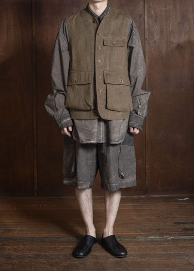 UMA WANG S6/M/UM3527 PANTHER PANTS uw860 - grey brown