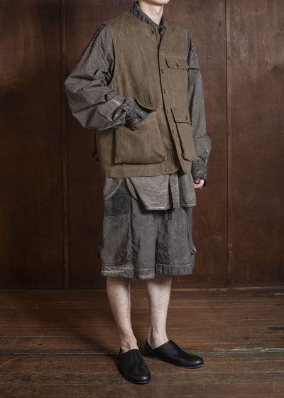 UMA WANG S6/M/UM3527 PANTHER PANTS uw860 - grey brown