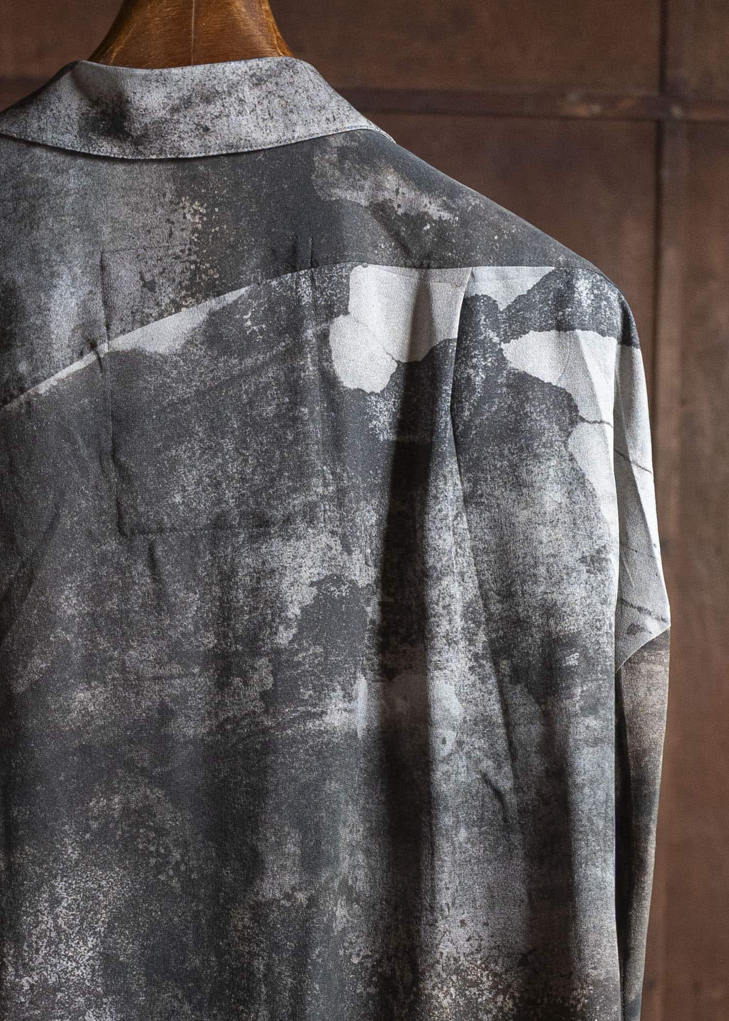 ZIGGY CHEN 0M2530747 DIGITAL PRINT ASYMMETRIC SCARF SHIRT 3