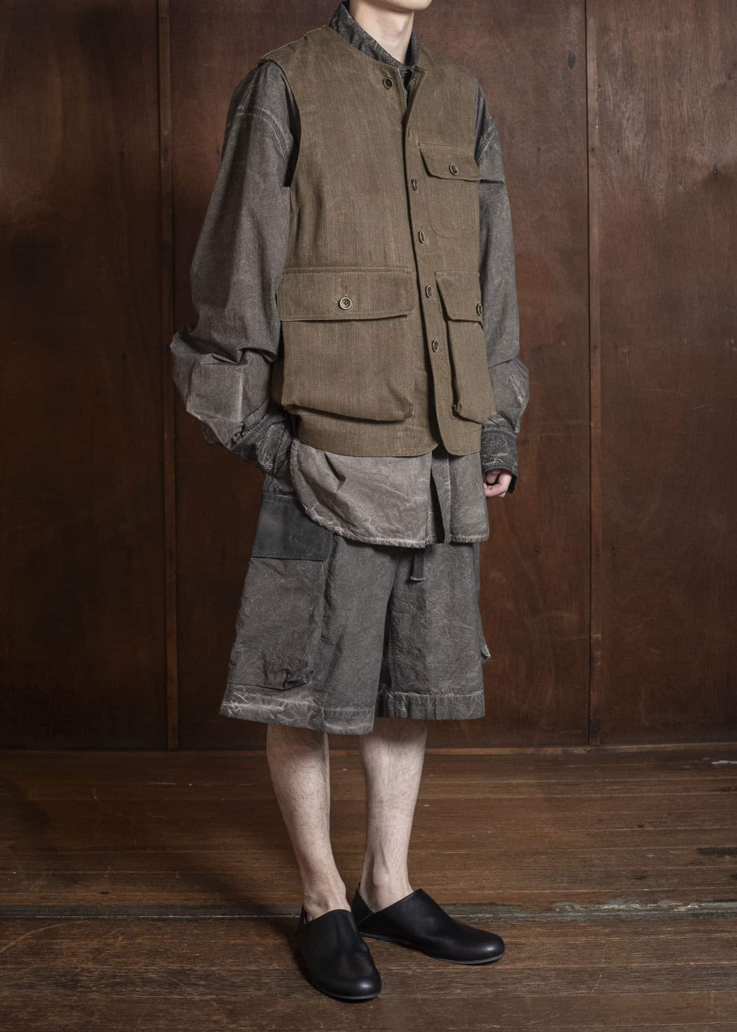 UMA WANG S6/M/UM6526 JOLT JKT uw240 - mustard