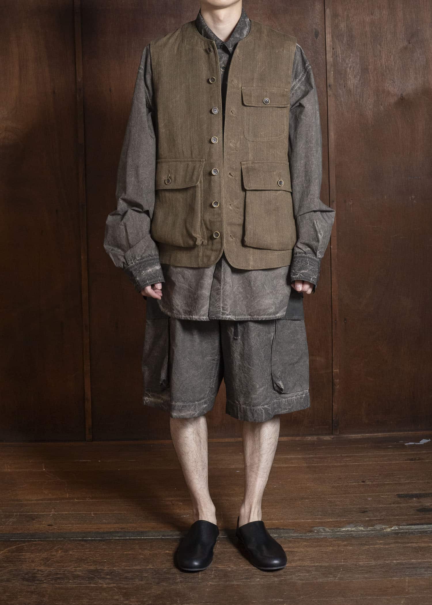 UMA WANG S6/M/UM6526 JOLT JKT uw240 - mustard