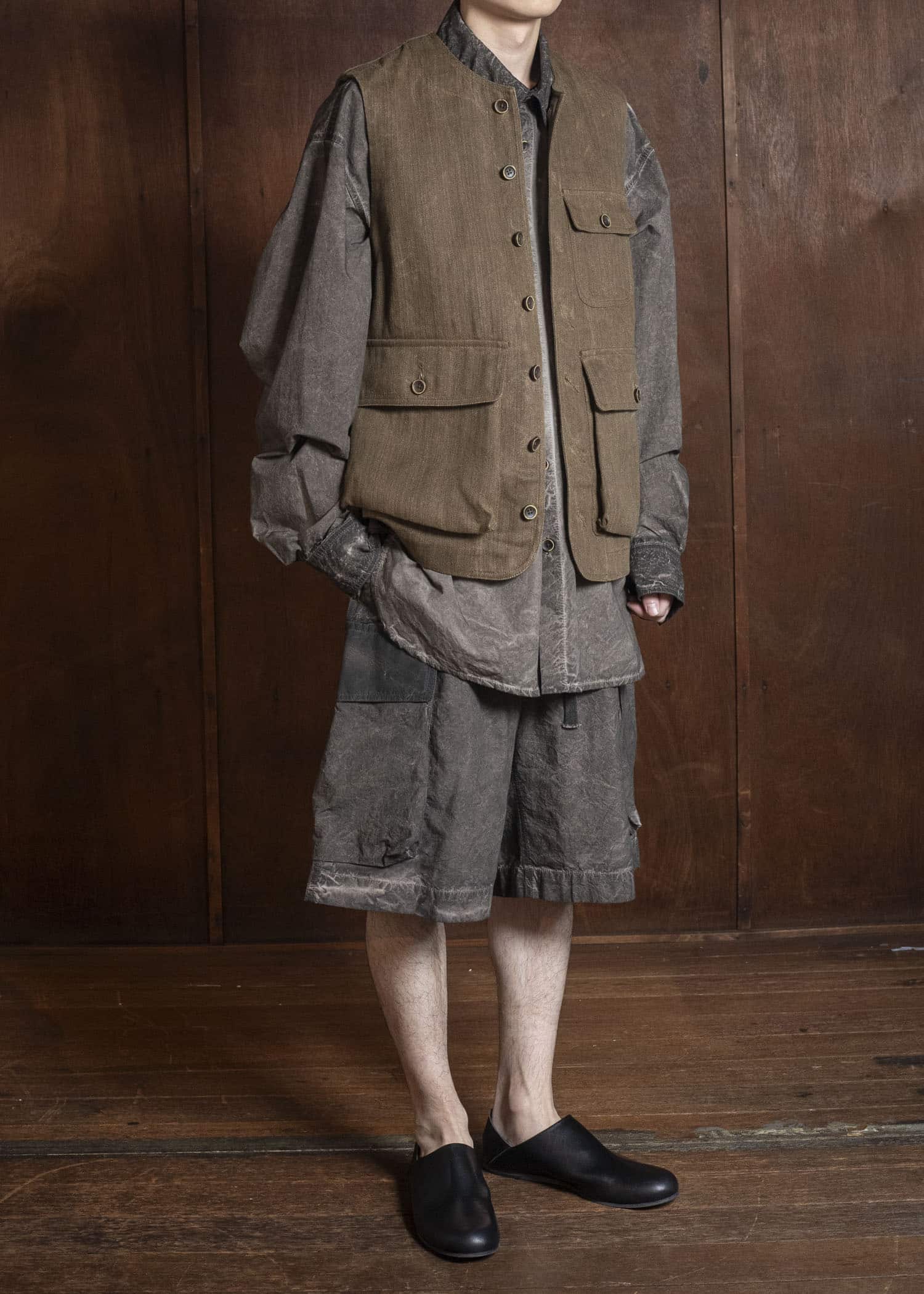 UMA WANG S6/M/UM6526 JOLT JKT uw240 - mustard