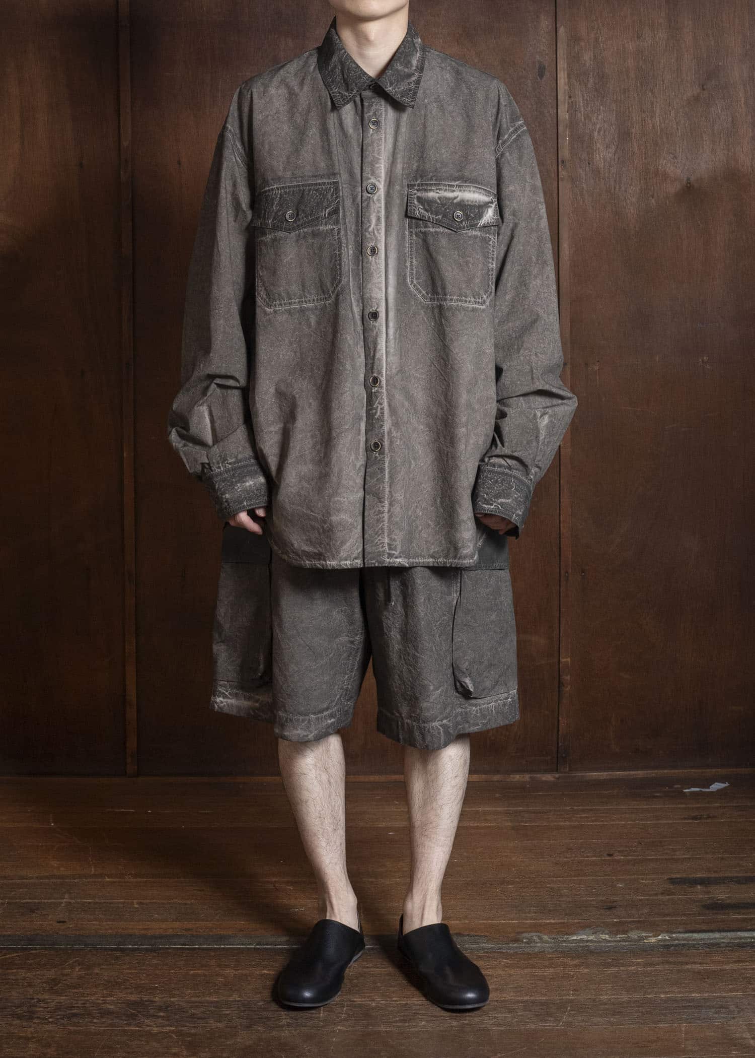 UMA WANG S6/M/UM1517 TAVIS TOP uw860 - grey brown