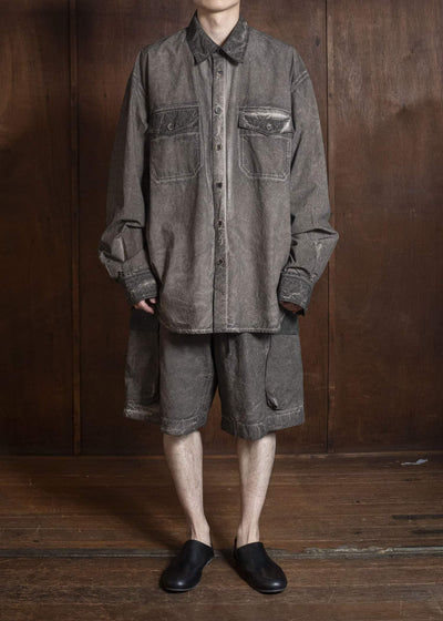 UMA WANG S6/M/UM1517 TAVIS TOP uw860 - grey brown