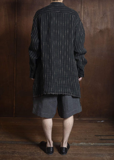 UMA WANG S6/M/UM1511 TAPESTRY TOP uw092 - black/tan