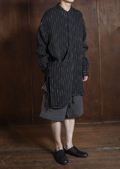 UMA WANG S6/M/UM1511 TAPESTRY TOP uw092 - black/tan