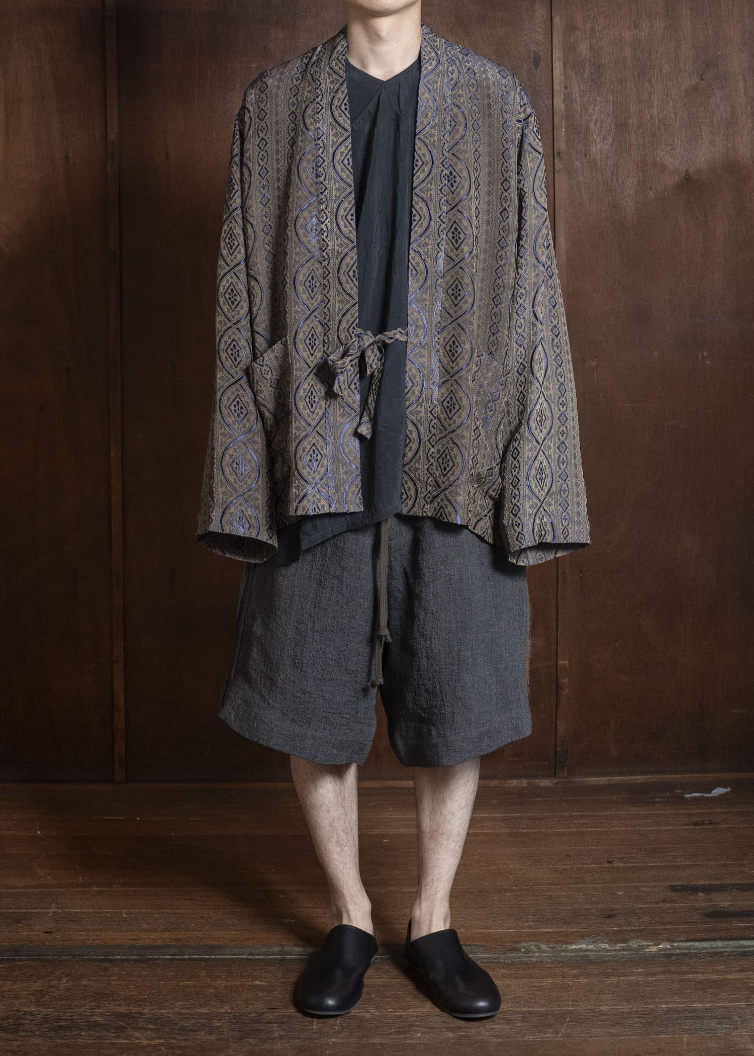 UMA WANG S6/M/UM6511 JUNO JKT uw032 - blue/tan