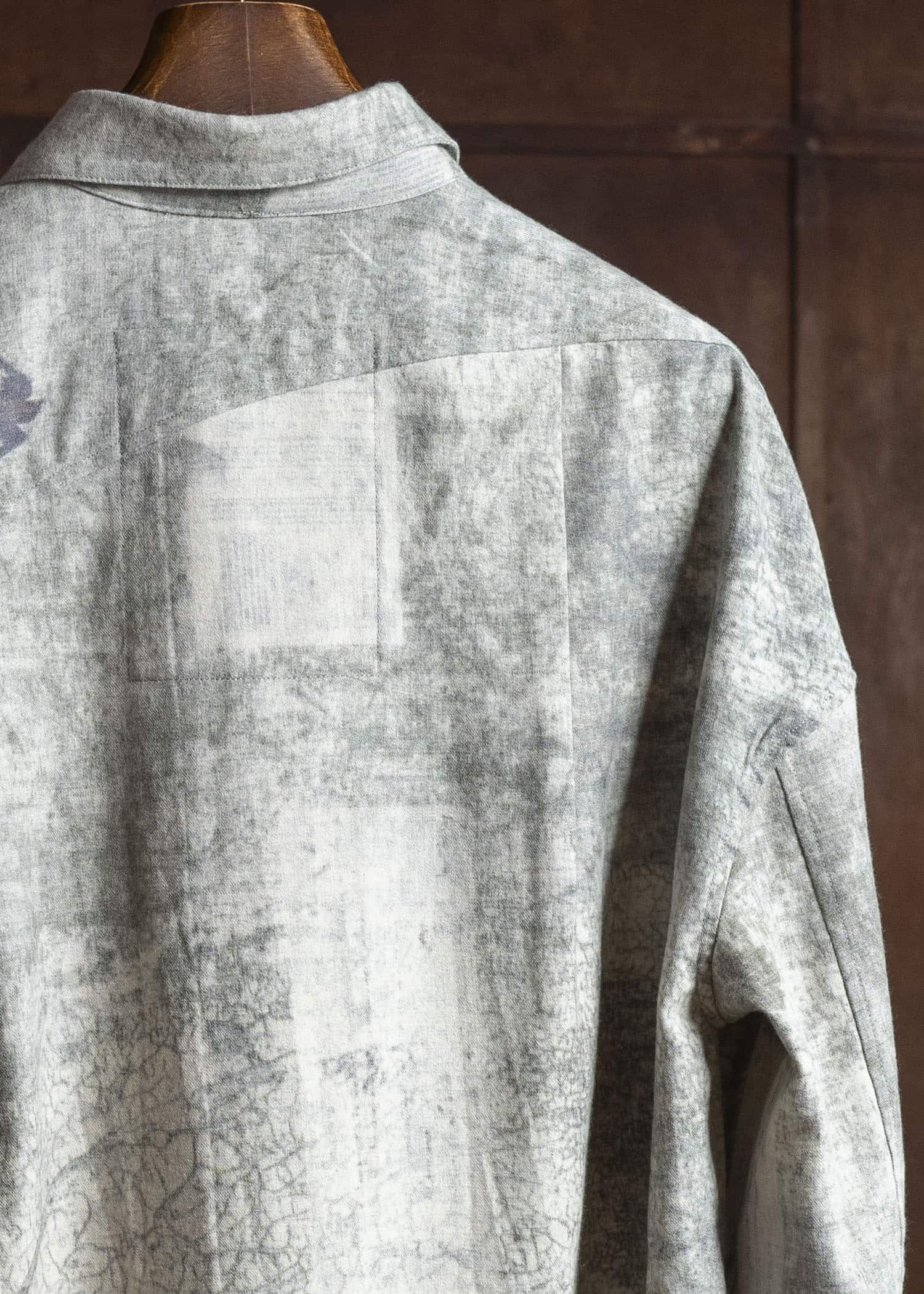 ZIGGY CHEN 0M2530735 DIGITAL PRINT WOOL SHIRT JACKET 52