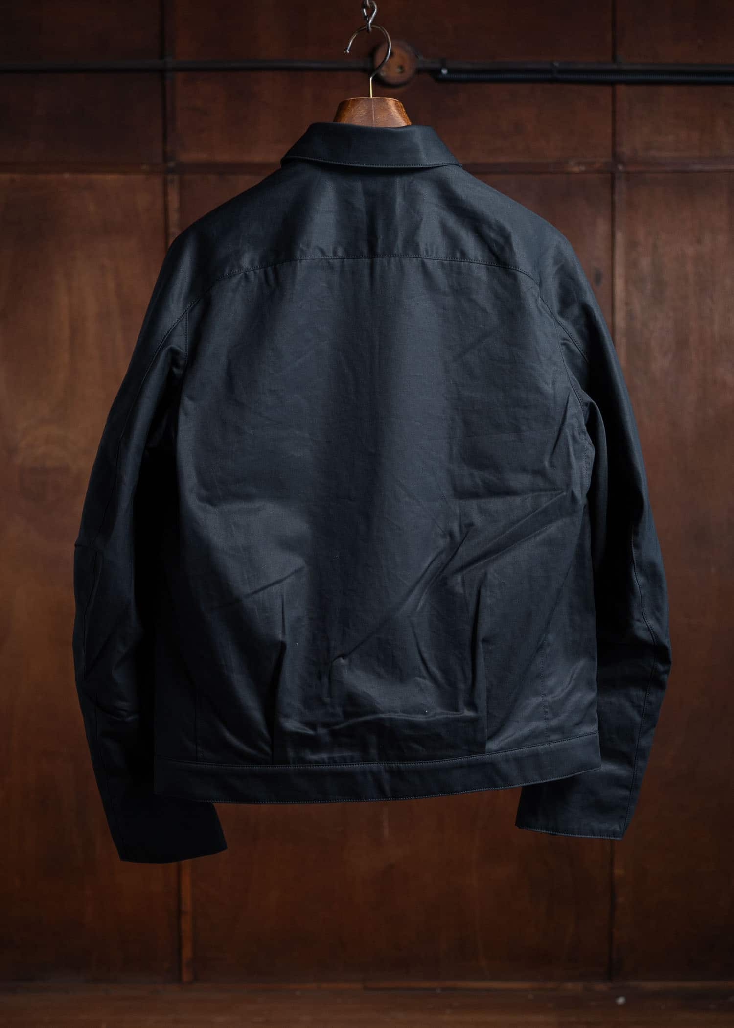 OPPOSE DUALITY Panel Harrington Jacket Cotton Black OD1006JKT-24AW