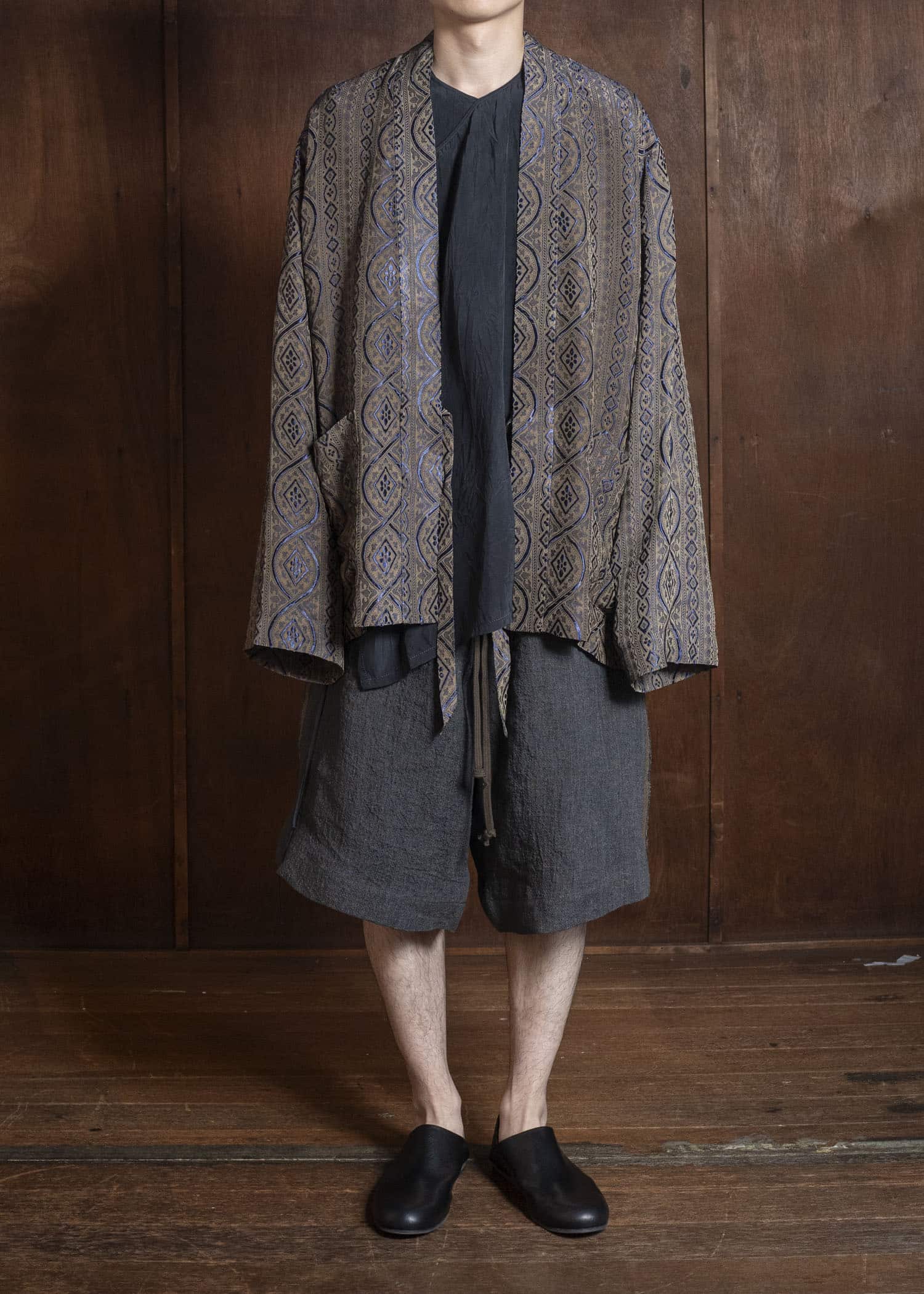 UMA WANG S6/M/UM6511 JUNO JKT uw032 - blue/tan