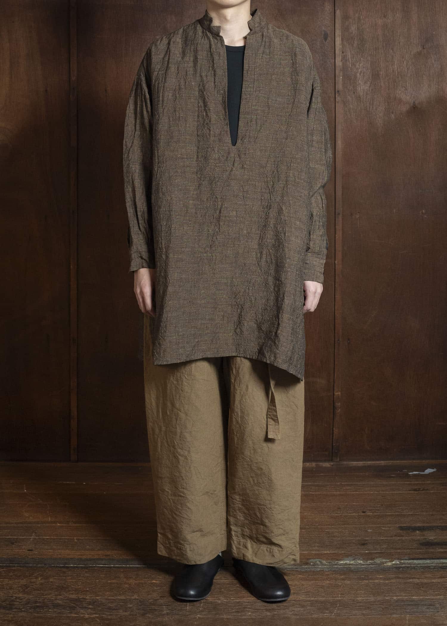 KLASICA SH-045 NEO STAND COLLAR PULL OVER SAFRON