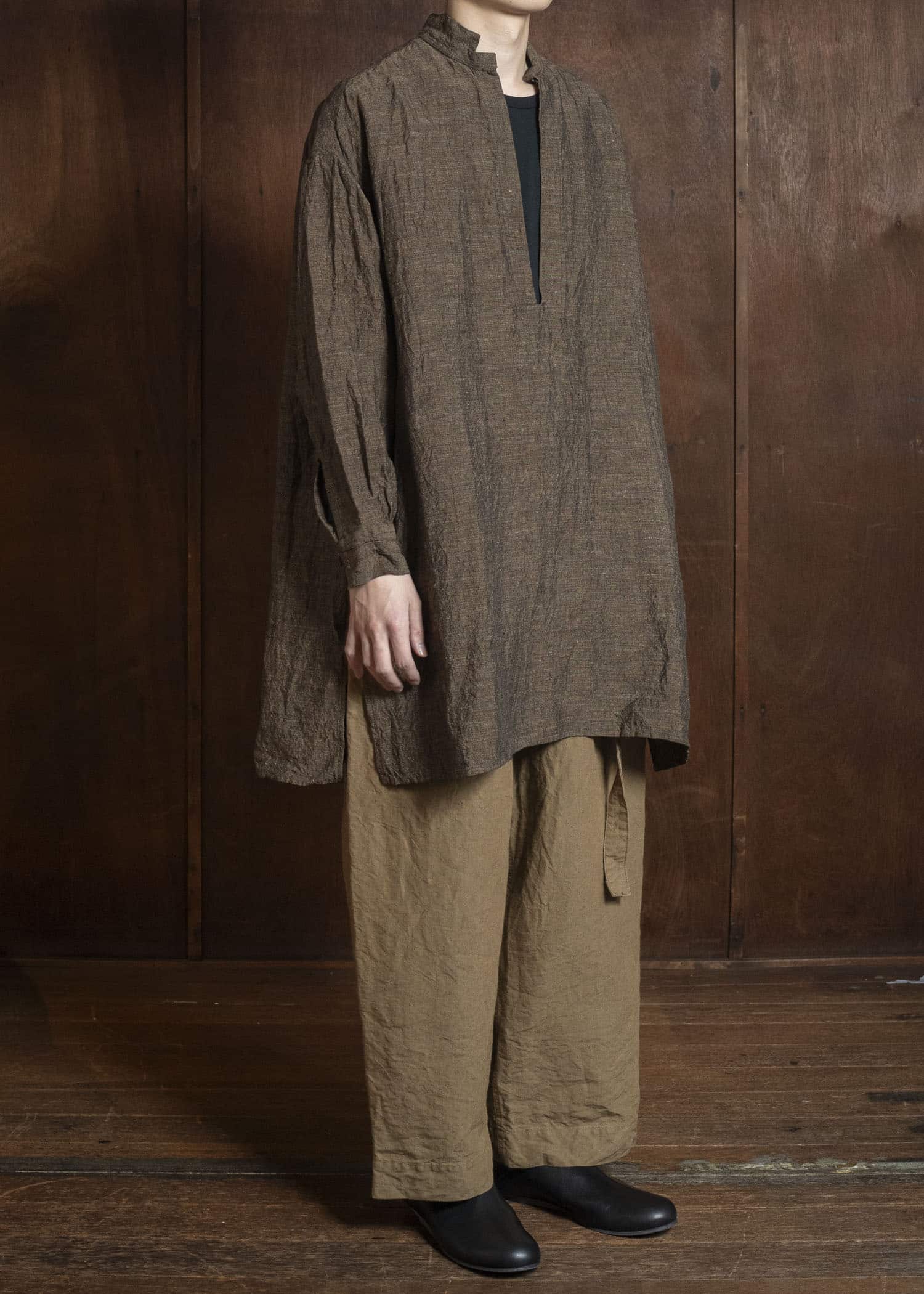 KLASICA SH-045 NEO STAND COLLAR PULL OVER SAFRON