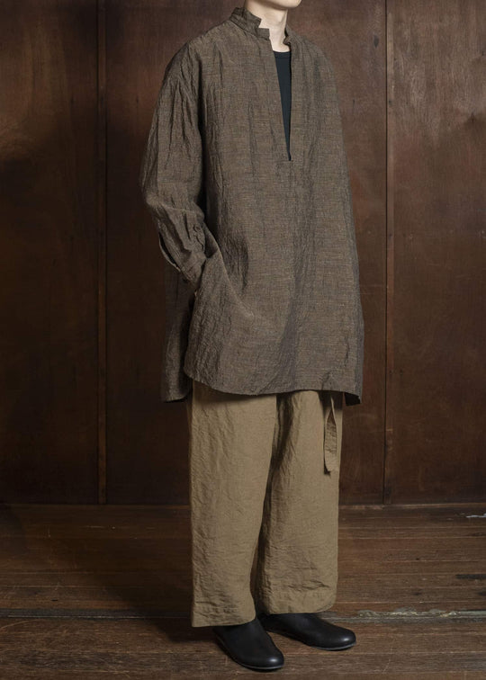 KLASICA SH-045 NEO STAND COLLAR PULL OVER SAFRON