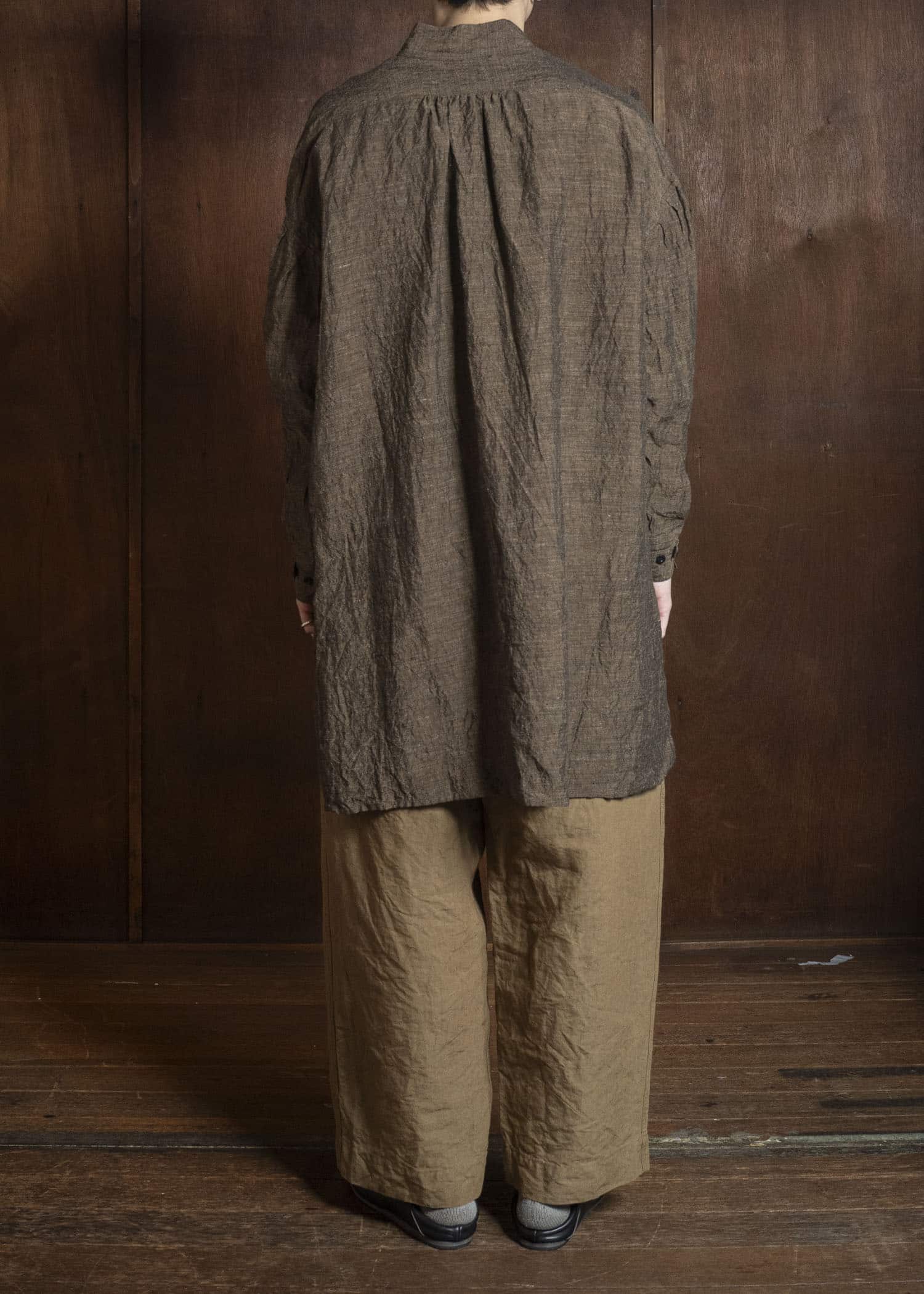 KLASICA SH-045 NEO STAND COLLAR PULL OVER SAFFRON