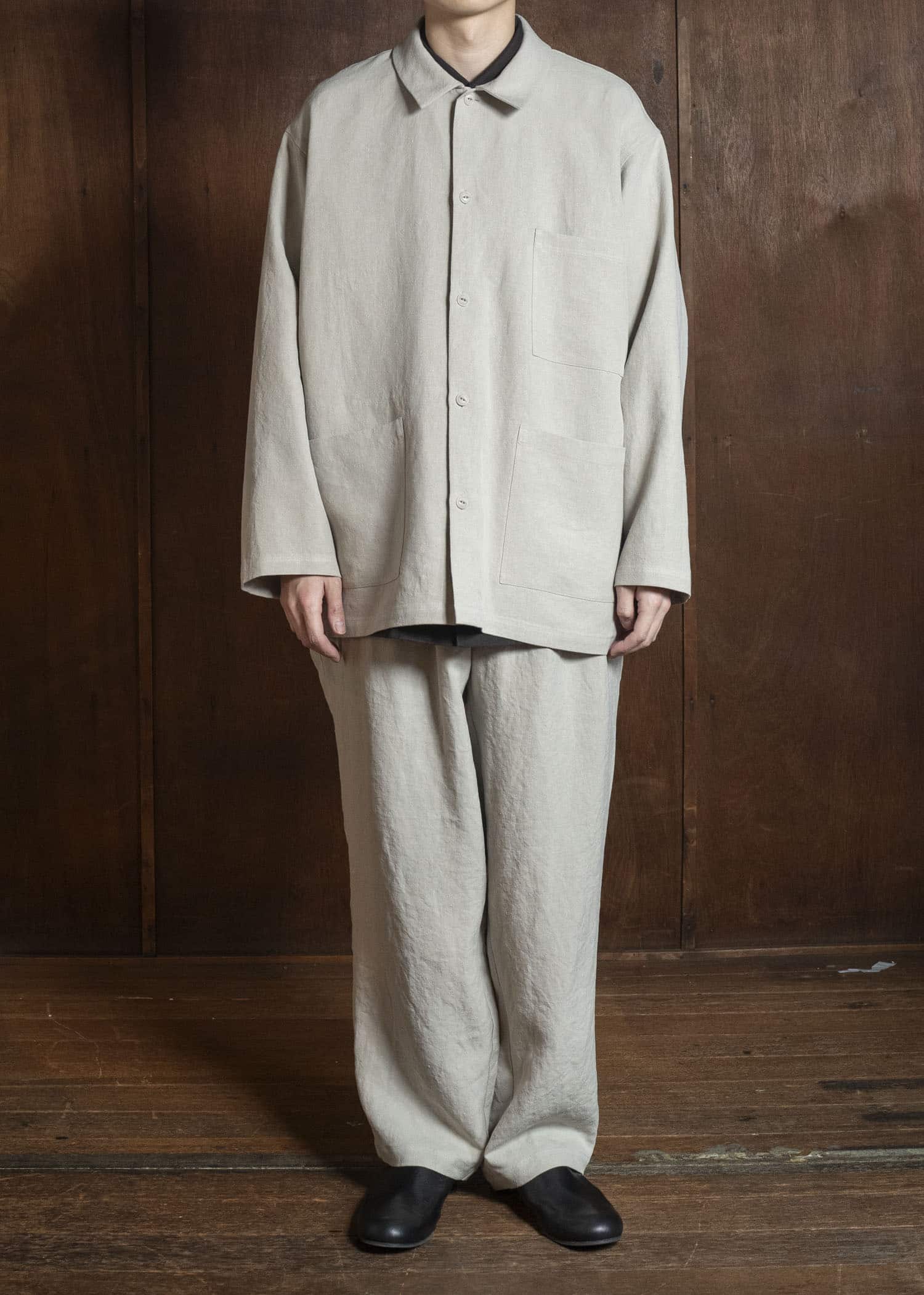 YOKO SAKAMOTO YS-26SS-27-BEIGE WORK SHIRT BEIGE