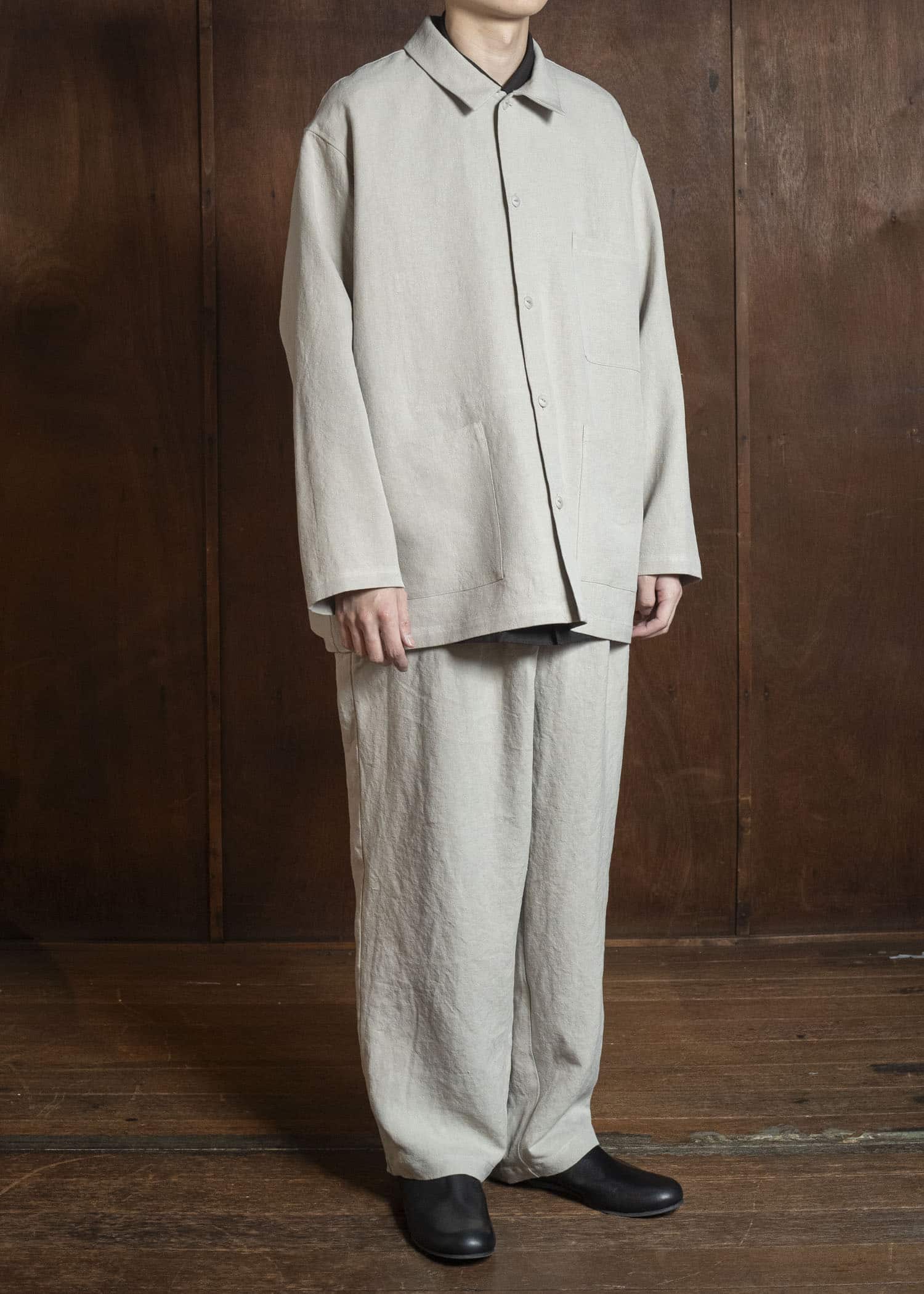 YOKO SAKAMOTO YS-26SS-27-BEIGE WORK SHIRT BEIGE