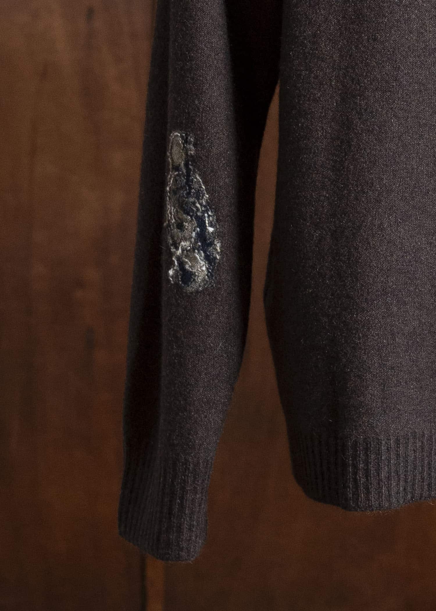 ZIGGY CHEN 0M2532008 SMALL STATUE INTARSIA SWEATER 83