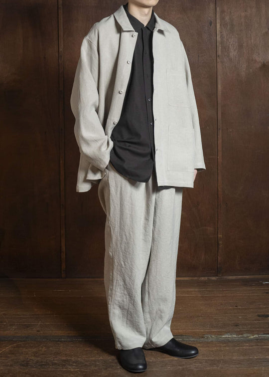 YOKO SAKAMOTO YS-26SS-27-BEIGE WORK SHIRT BEIGE