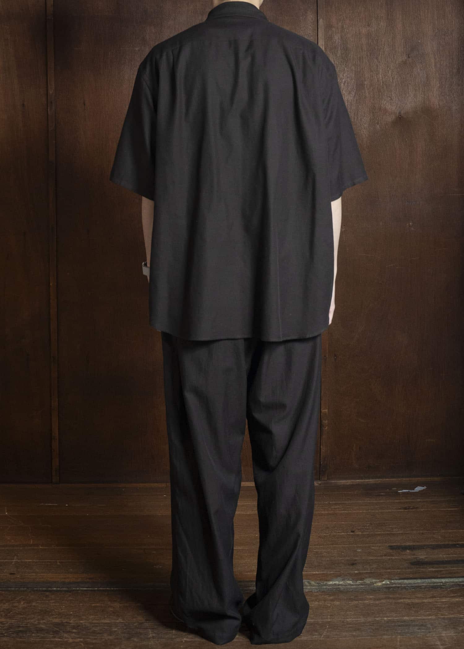 YOKO SAKAMOTO YS-26SS-49-BROWN Open Collar S/S Shirt BROWN