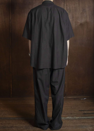 YOKO SAKAMOTO YS-26SS-49-BROWN Open Collar S/S Shirt BROWN