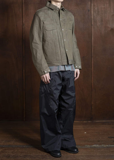 OPPOSE DUALITY 6 Pocket Panel Denim JKT RAW OD0001DJK-25SS Green